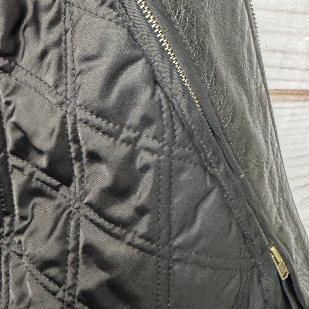 Leather Limited Black Leather Zip Front Jacket XL Thermolite Quilted Lining - Picture 6 of 9